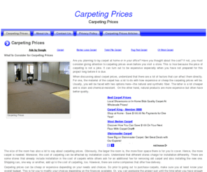 carpetingprices.org: Carpeting Prices
Find everything you need to know about Carpeting Prices here!