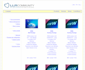 llrcommunity.com: L.L.R. - Solutions d'hébergement, enregistrement nom de domaine, création email, webmail,cPanel
En PHP MySQL sur serveur Linux haute vitesse dès 5 TVAC/AN, interface de gestion cPanel 24h/24, nombreux services gratuit inclus, boutique e-Commerce, blog, galleries photos, forum, chatroom, etc !!