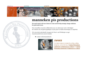 manneken.be: manneken pis productions
manneken pis productions, located in Brussels, Belgium, is a creative studio offering design solutions for branding, corporate identity, print and web design.