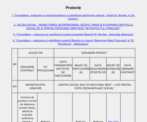 mitropoliaolteniei-licitatii.ro: Proiecte
