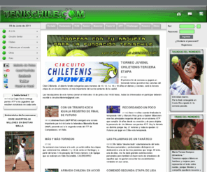 tenischile.com: .::EL PORTAL DEL TENIS CHILENO::.
En esta web podrás encontrar todo lo que tenga relación con el tenis chileno