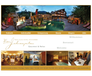 h4j.info: Hotel Vier Jahreszeiten | Gourmet & Wellness | Schlanders bei Meran | Vinschgau | Südtirol | Italien
First Class Hotel Vier Jahreszeiten * * * * S, Gourmet und Relax, Schlanders bei Meran, Vinschgau, Südtirol | entspannen, essen, wohlbefinden, wandern, buchen, fitness wellness, hotels südtirol, wellnessferien, südtirol italien, urlaub südtirol, erholung