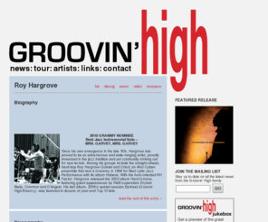 royhargrovemusic.com: Groovin High Records » Roy Hargrove
The official site of Groovin High Records, the home of jazz trumpet great Roy Hargrove, vocal master Roberta Gambarini.