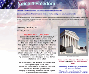 voice4freedom.com: Voice 4 Freedom
