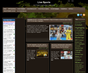 live-sports-live.com: Live Sports | Live Cricket | Live Footbal | Live Hockey
Live Cricket | Live Footbal | Live Hockey