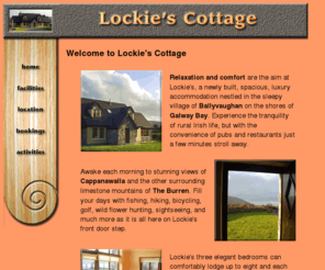 lockiescottage.com: Welcome to Lockie's Cottage - A Self-Catering House in Ballyvaughan, Co. 
Clare, Ireland
