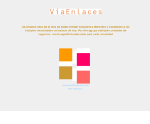 viaenlaces.com: ViaEnlaces
El sitio ViaEnlaces reune múltiples unidades de negocio
