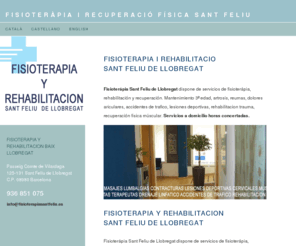 fisioterapiasantfeliu.es: Fisioterapia y rehabilitación Sant Feliu de Llobregat - Fisioterapeutas
