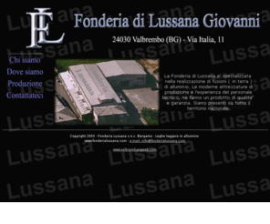 fonderialussana.com: Fonderie Lussana Valbrembo bergamo
Fonderia di Giovanni Lussana a Valbrembo