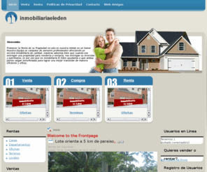 inmobiliariaeleden.com: Welcome to the Frontpage
Joomla! - el motor de portales dinámicos y sistema de administración de contenidos