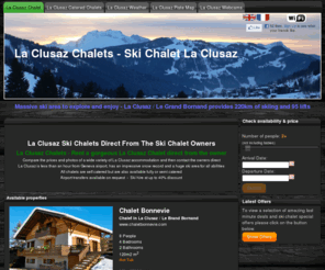 luxury-ski-chalets.net: La Clusaz Chalets - Ski Chalet La Clusaz | 26 Chalets in La Clusaz
Ski chalet rental in La Clusaz. Fab chalets at great prices in the stunning snow sure resort of La Clusaz 1 hr from Geneva airport 220km of pistes/95 ski lifts