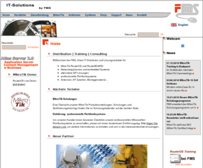 mikrotik-hosting.com: FMS - Internet- und Softwarelösungen aus Freiburg
FMS Freiburg: offizieller MikroTik Distributor, MikroTik RouterOS und RouterBOARD Onlineshop, MikroTik Consulting, Atlas-Server und Atlas-CMS Lösungen, WLAN und Hotspot Projekte, Web- und Serverhosting