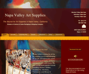 nvasonline.com: Napa Valley Art Supplies
Napa Valley's source for all the art supplies you'll need including oil and watercolor paints, instructional art books, portfolios and easels and much more.