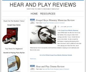 hear-and-play-review.com: Hear and Play Reviews | Piano, Drums, and Jazz Courses Reviewed
Don't buy Hear and Play courses by Jermaine Griggs until you read these real consumer reviews. Leave your feedback for others to see.