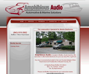 amphibiousaudio.com: Amphibious Audio | Automotove & Marine Solutions | Bluffton, SC
Amphibious Audio | Automotove & Marine Solutions | Bluffton, SC