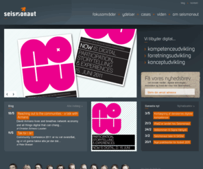 seismonaut.com: Seismonaut | Digitalt konsulenthus, der rådgiver om sociale medier
Seismonaut er et digitalt konsulenthus, der arbejder med digital kompetenceudvikling, forretningsudvikling, konceptudvikling, innovation og sociale medier.
