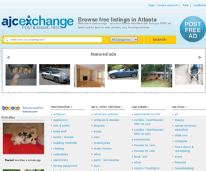 ajcexchange.com: Atlanta Classifieds - Post & Browse for FREE / ajcexchange
Browse & post Atlanta classified ads for absolutely FREE!  No limits, requirements or strings attached. ajcexchange