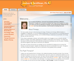 jbschiffman.com: Joshua B. Schiffman, Ph.D.
Psychotherapy Website