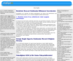 maliyem.org: Maliyem: maliye ve mali bilgiler için başvuru adresiniz
Maliye ve mali bilgi saglama merkezi