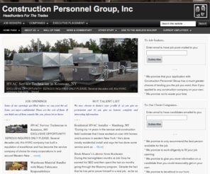 squarefootstaffing.com: Construction Personnel Group Inc (CPGworks) — WNY's 1st Career Consulting Firm dedicated completely to Construction Professionals
Headhunters for the Construction Trades