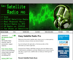 easysatelliteradiopro.com: Easy Satellite Radio Pro :: Experience Radio Like You Never Have Before!
