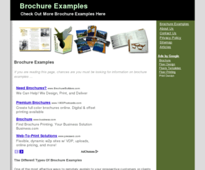 ericsim.com: Brochure Examples
Wait! Learn the Facts About Brochure Examples Here. Don't Waste Your Time and Money.