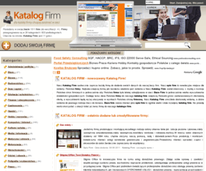 firm-katalog.pl: Katalog Firm, Spis Firm, Baza Firm
Katalog Firm dla firm! Dodaj firmę do naszego katalogu firm a przekonasz się o sile jaką ma nasz spis firm. Baza firm jako wielki katalog firm.