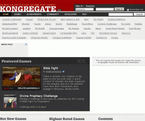 kongregate.com: Kongregate: Play free games online
Kongregate has free games that you can play online. Choose from thousands of free flash games. Complete online game achievements to win badges.