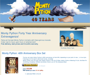 monty-python.org: Monty Python
Monty Python Box Sets, DVDs and Music.
