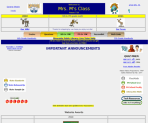 mrsmsclass.com: Mrs. M's Class
Mrs M's Class-Temecula, TVUSD, Gardner Middle School