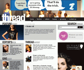 thread.co.nz: Thread Homepage for NZ Fashion, Beauty, Style, Culture and more
Thread