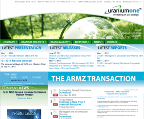 uranium1.com: :: Uranium One - Uranium mining and exploration ::
uranium mining and exploration company in canada, south africa and australia