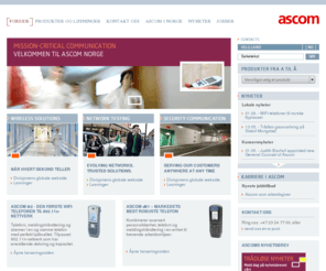 ascom.no: Ascom (Norway) AS
Ascom er en internasjonal løsningsleverandør innenfor meldingshåndtering, telefoni, alarm- og sikkerhetsløsninger, som tilbyr analyse, rådgivning, systemutforming, systemintegrasjon, prosjektledelse, prosjektering, implementering, vedlikehold og kundestøtte.