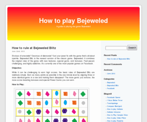 how-to-play-bejeweled.com: How to play Bejeweled
A guide to playing the classic game Bejeweled