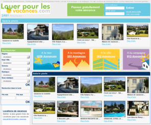 louer-pour-les-vacances.com: Locations de vacances France, Location saisonniere, Annonces gratuites France, A la mer, A la...
 Locations de vacances France, Location saisonniere, Annonces gratuites France, A la mer, A la montagne, A la campagne, A la ville, 