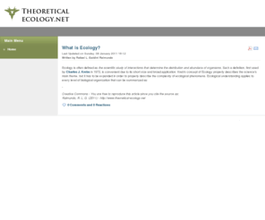 theoretical-ecology.net: Theoretical Ecology.net
Joomla! - O sistema dinâmico de portais e gerenciador de conteúdo