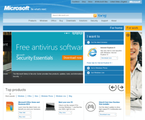 windowsvissa.com: Microsoft.com Home Page
Get product information, support, and news from Microsoft.