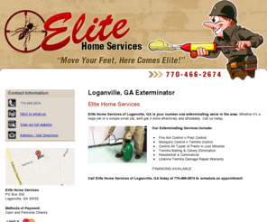 andymasonrealestate.com: Exterminator Loganville, GA - Elite Home Services
Elite Home Services is a licensed & insured company that will remove any pesky pests you may have lingering around you home or business. 770-466-2674