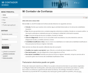 contfianza.com: Mi Contador de Confianza
Joomla! - the dynamic portal engine and content management system