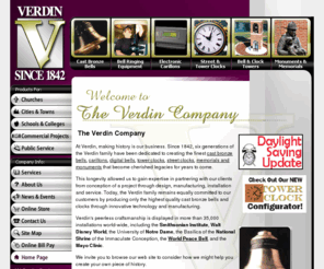 glockenspiel.org: Bell Manufacturers - The Verdin Company
Verdin is a manufacturer of the finest cast bells, electronic carillons, digital bells, clocks, towers, memorials and monuments.