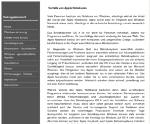 macplaza.net: Mac Plaza: Vorteile von Apple Notebooks
Viele Personen besitzen ein Notebook von Windows, allerdings wächst der Anteil der Nutzer des Apple Notebooks.