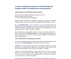 online-redaktionssysteme.de: * Redaktionssystem * online-redaktionssysteme * Online-Redaktionsystem * CMS * Content-Management
Redaktionssystem , Content Management Systeme, CMS, Online-Redaktionssystem zur Pflege von Internetseiten