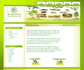 baruchway.com: ((( De-Baruch Global Industries Ltd )))
De-BaruchWay Global Industries Ltd is a limited liability company that deals with the processing and export of agro-allied and agric commodity.