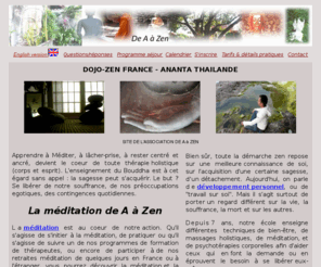 dojo-zen.com: meditation bordeaux - stages, formation et retraites
initiation  la mditation, vous reposer, lcher prise, relaxer votre corps et votre esprit pendant une semaine, loin des soucis et du stress de la vie quotidienne.sjours et stages organiss toute l'anne.