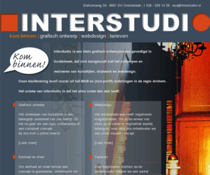 interstudio.nl: Interstudio: grafisch ontwerp en webdesign Arnhem e.o.
Interstudio ontwerpt huisstijlen, drukwerk en websites voor MKB en non-profit instellingen.