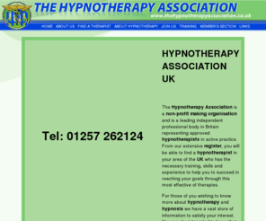 thehypnotherapyassociation.co.uk: The Hypnotherapy Association - UK
The Hypnotherapy Association is the professional organisation in the UK representing hypnotherapists in active practice.  Find information about hypnotherapy and hypnosis including ethics, training, courses.