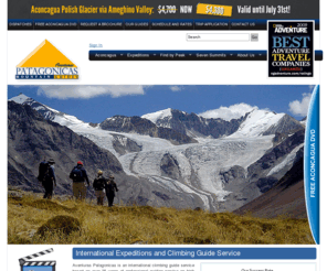 allaconcagua.com: International Expeditions and Climbing Guide Service | Aconcagua Expeditions's Best Choice
International Expeditions and Climbing Guide Service Aventuras Patagonicas is an international climbing guide service based on over 28 years of professional guiding service on high altitude mountaineering expeditions world-wide.