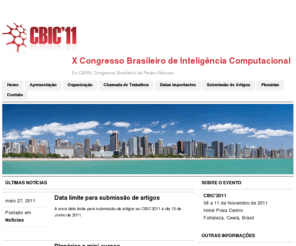 cbrn-cbic2011.org: X Congresso Brasileiro de Inteligência Computacional
