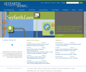 seyfarth.com: Seyfarth Shaw LLP - a full service law firm
Seyfarth Shaw LLP's growth as a full-service law firm serving clients across the globe is the result of a deliberate strategy to meet our clients’ need for coordinated, high-quality legal representation in a global economy."