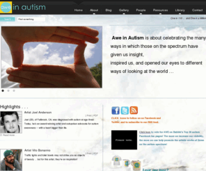 aweinautism.com: Highlights . . .
AweInAutism